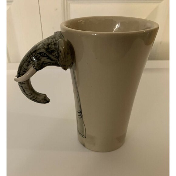 Ermo Elephant Collectors Mug 3D Ceramic‎ Coffee Cup Ermo Zoo Hand Painted - Picture 7 of 7
